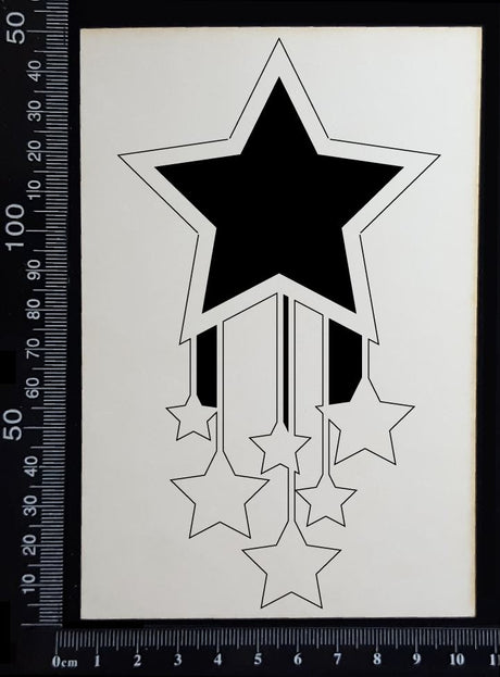 Star Strings Frame - AB - Small - White Chipboard