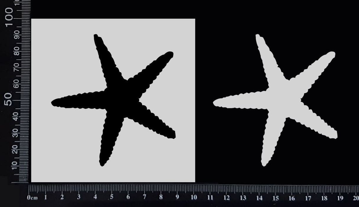 Starfish - Stencil - 100mm x 100mm