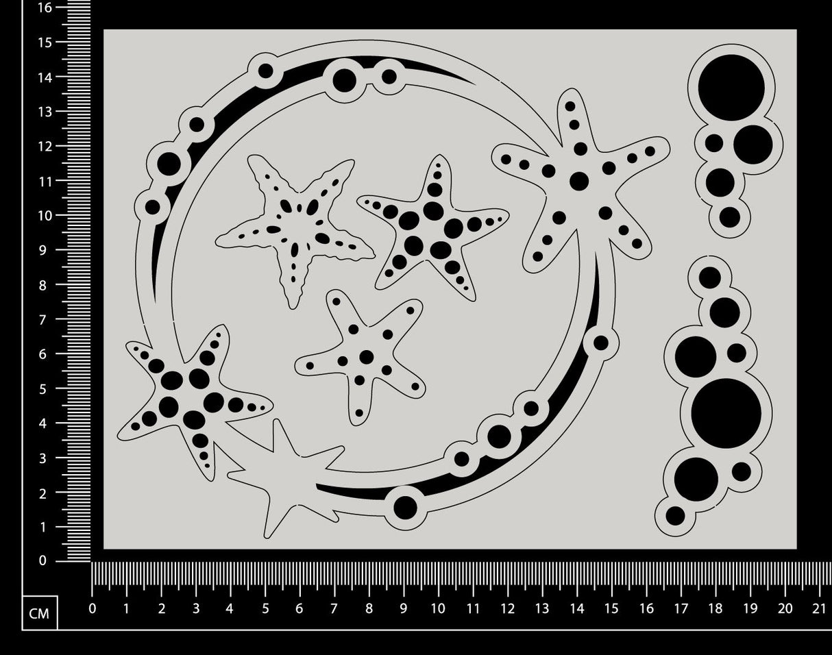 Starfish Frame Set - White Chipboard