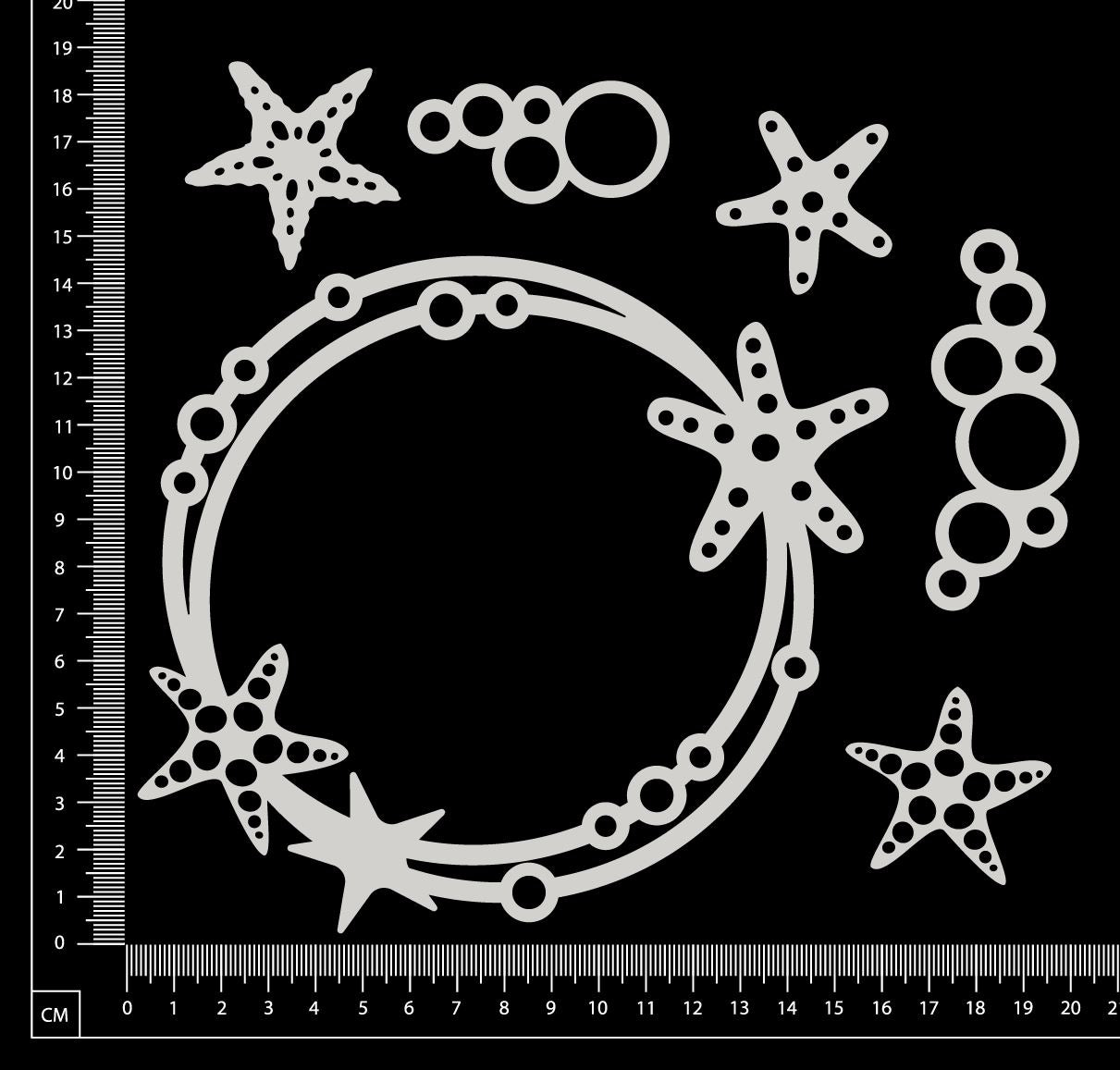 Starfish Frame Set - White Chipboard