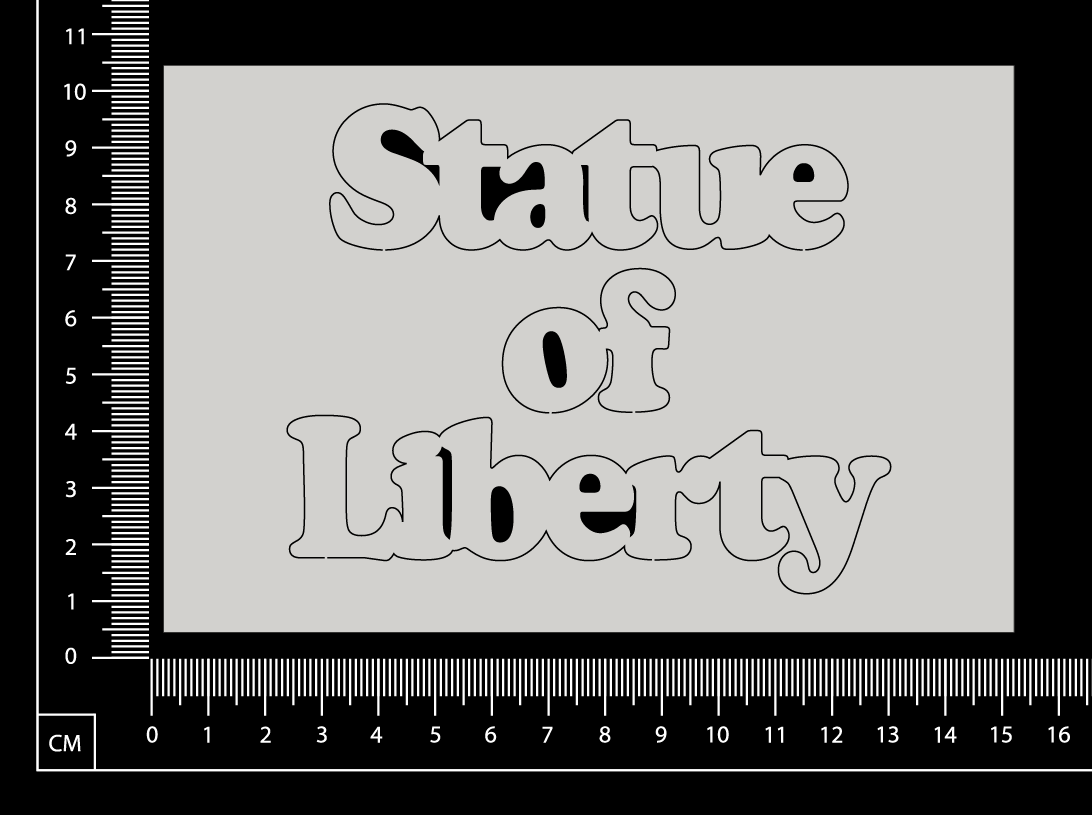 Statue of Liberty - White Chipboard