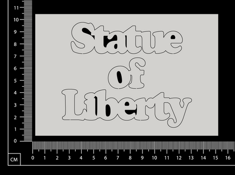 Statue of Liberty - White Chipboard