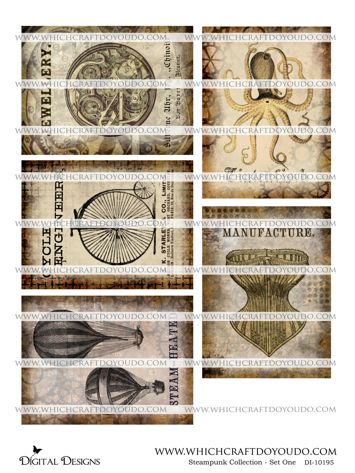Steampunk Collection - Set One - DI-10195 - Digital Download