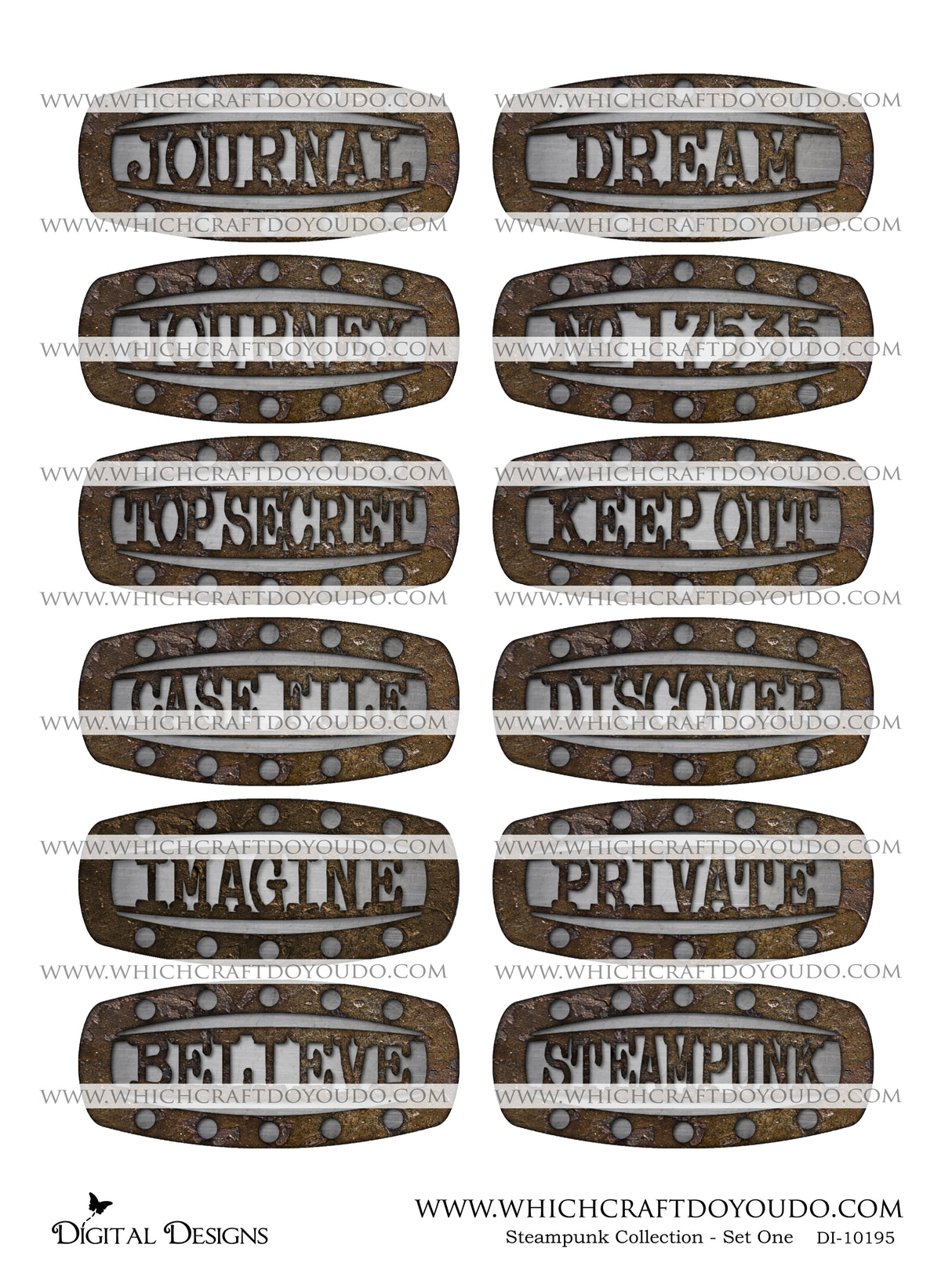 Steampunk Collection - Set One - DI-10195 - Digital Download
