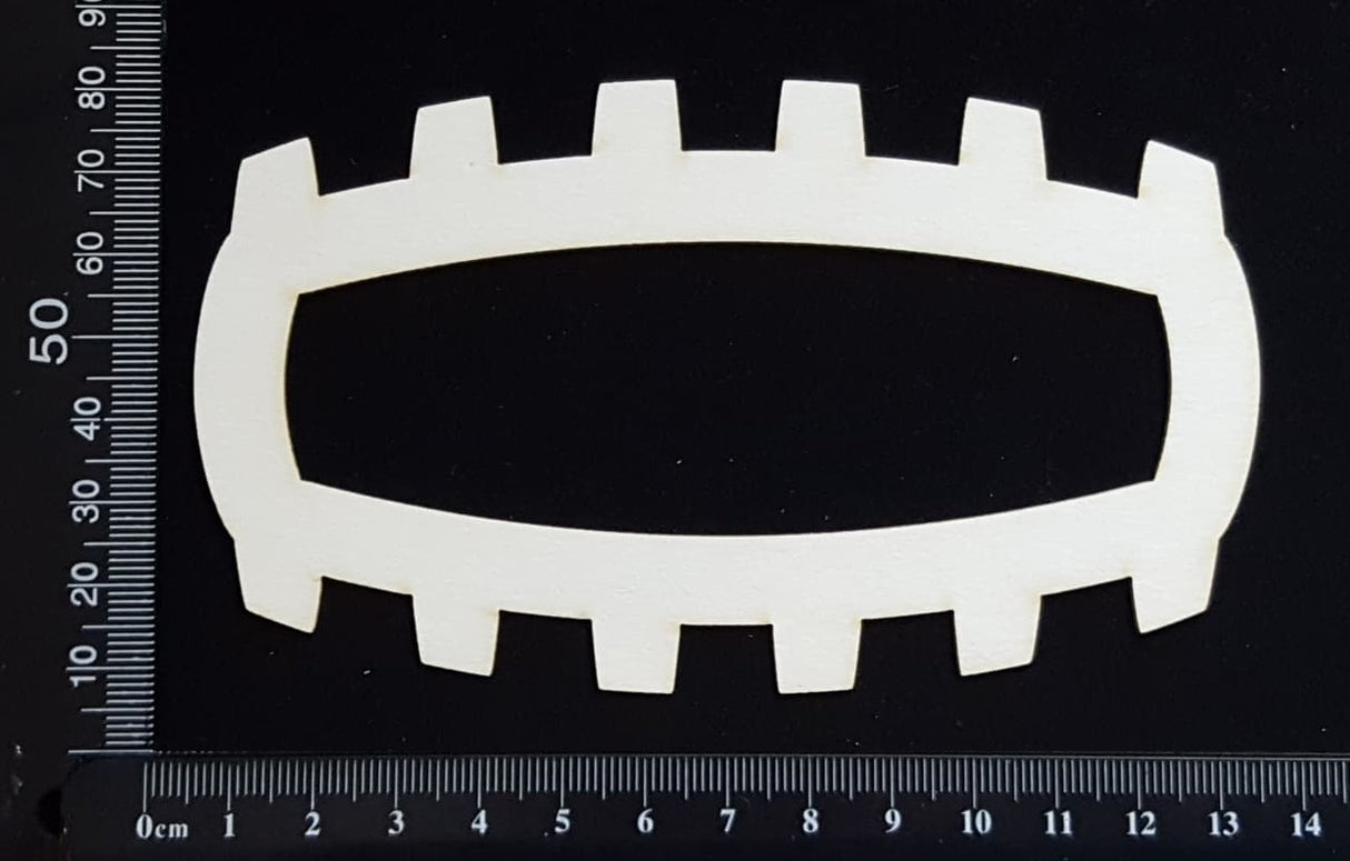 Steampunk Title Frame - EA - Large - White Chipboard