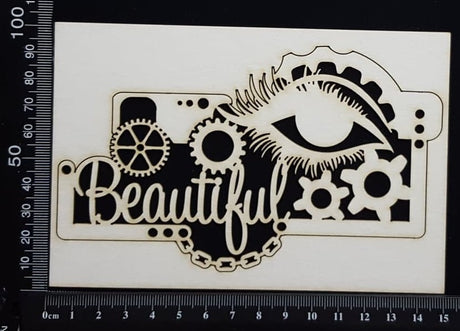 Steampunk Beautiful - White Chipboard