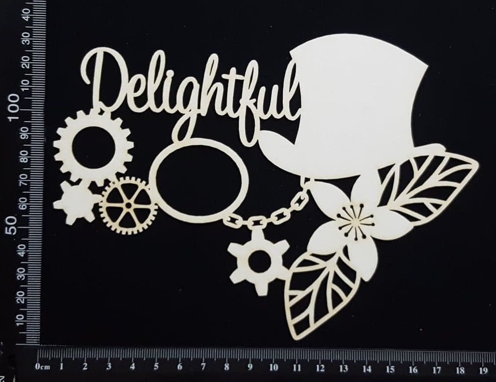 Steampunk Delightful - White Chipboard