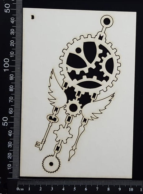 Dreampunk Dreamcatcher - B - White Chipboard