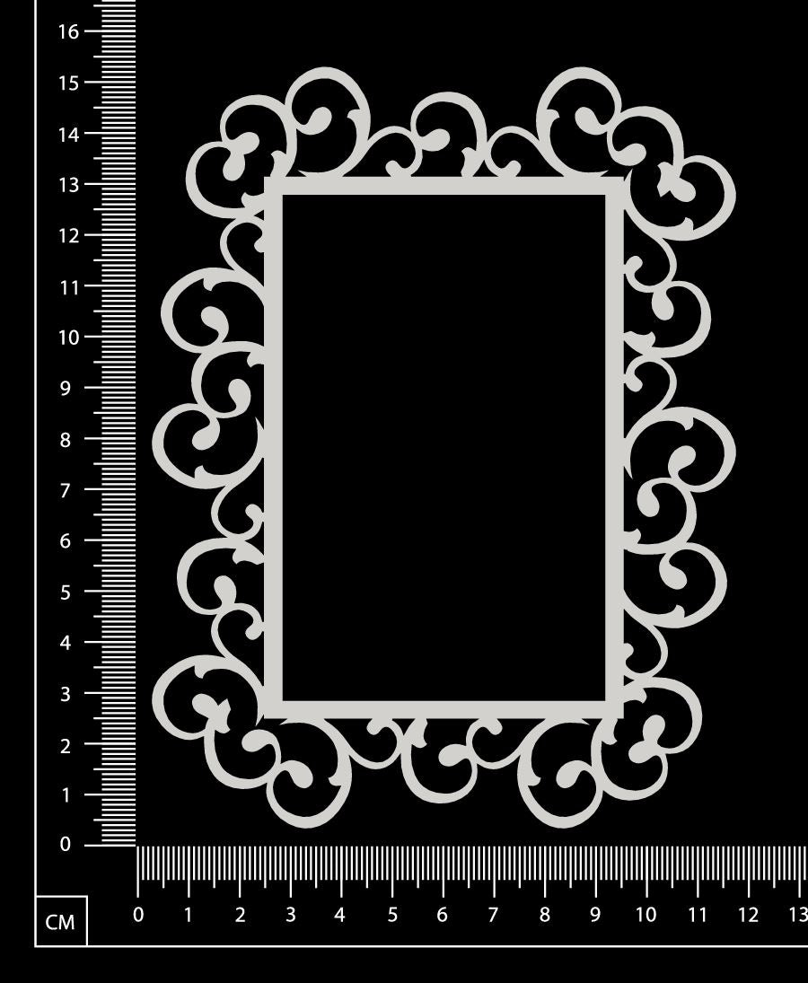 Stephanie Frame - Rectangle - Large - White Chipboard