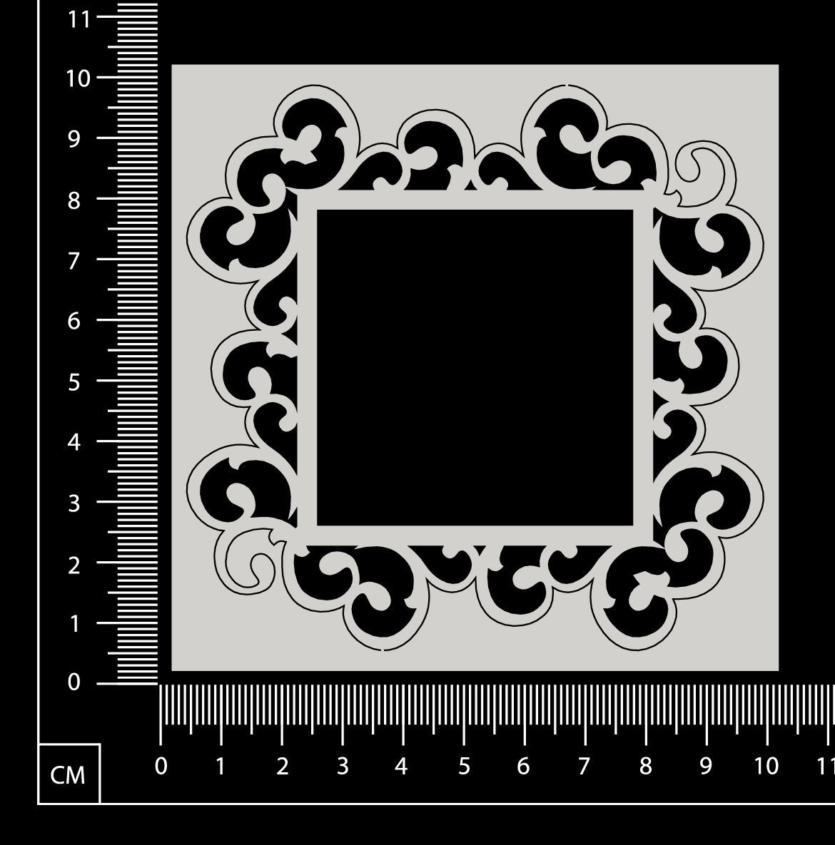 Stephanie Frame - Square - Small - White Chipboard