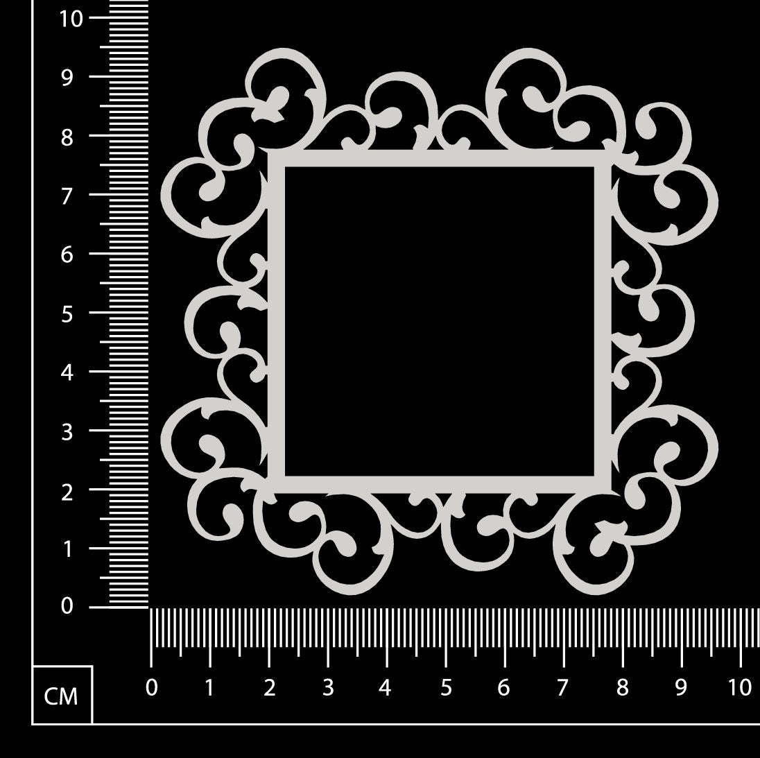 Stephanie Frame - Square - Small - White Chipboard