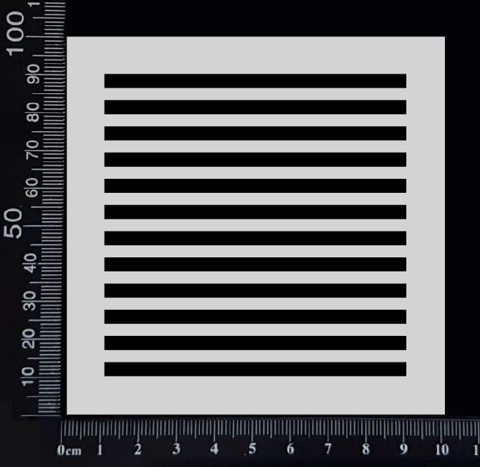 Straight Lines - Stencil - 100mm x 100mm