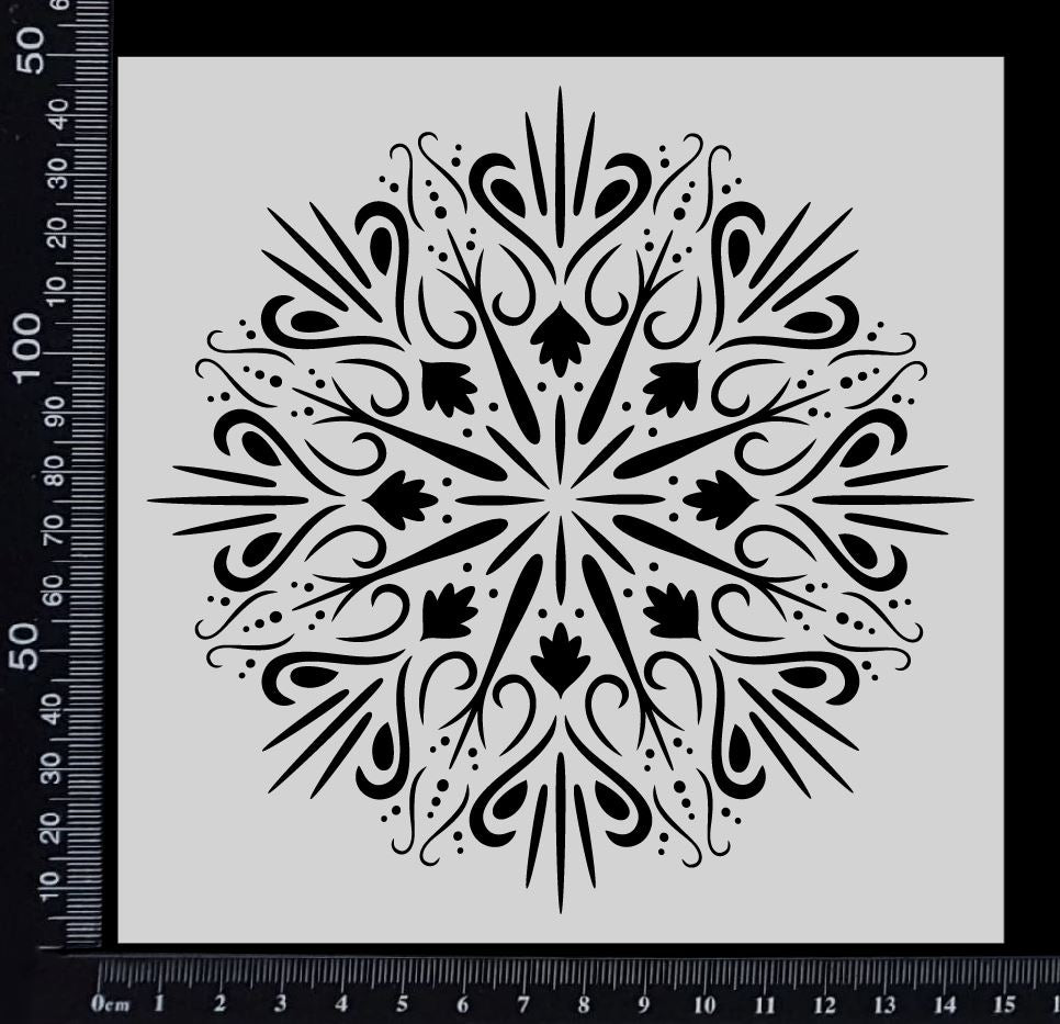 Sundial Mandala - Stencil - 150mm x 150mm