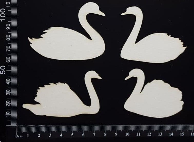 Swan Set - White Chipboard