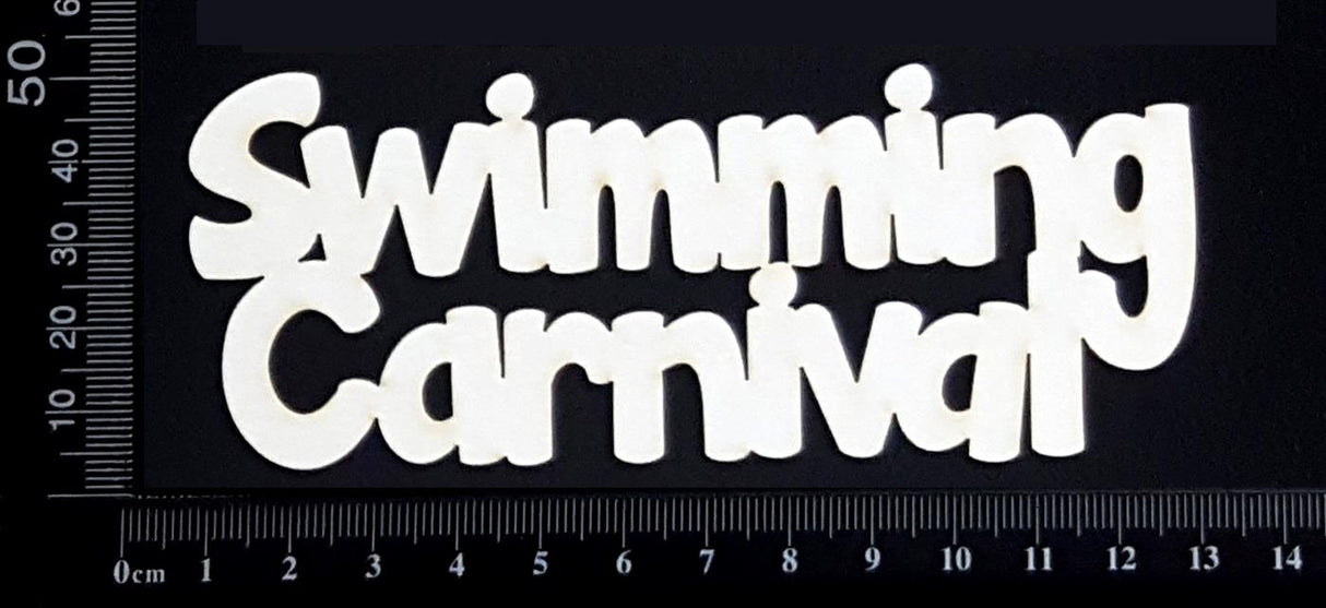 Swimming Carnival - Small - White Chipboard
