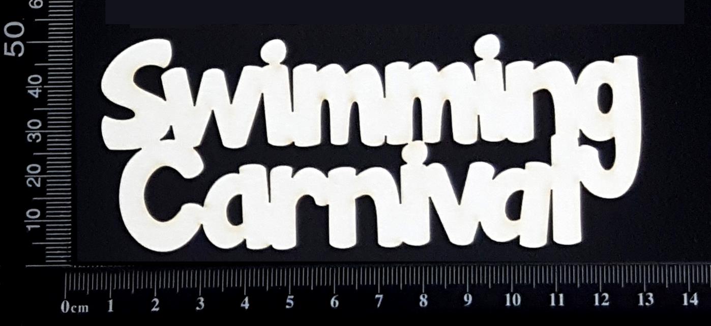 Swimming Carnival - Small - White Chipboard