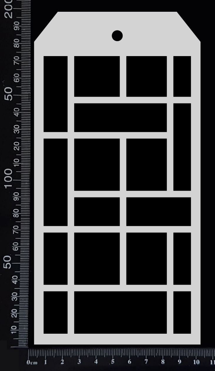 Tag Stencil - Mixed Rectangles - 100mm x 200mm