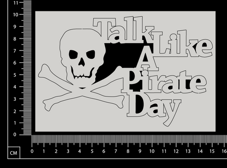 Talk Like a Pirate Day - A - White Chipboard