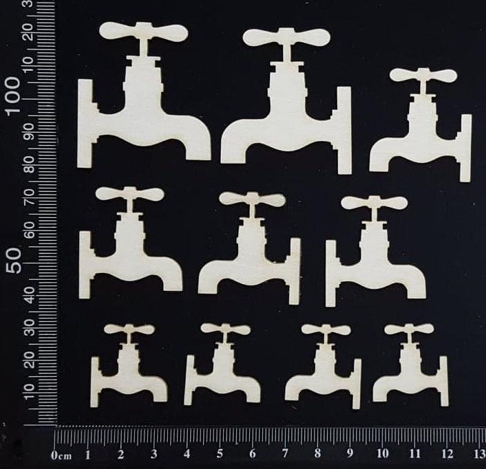 Taps Set - White Chipboard