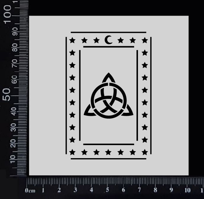 Tarot Card - Triquetra - Stencil - 100mm x 100mm