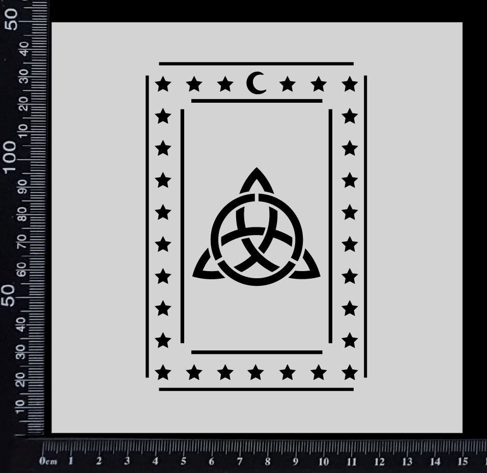 Tarot Card - Triquetra - Stencil - 150mm x 150mm