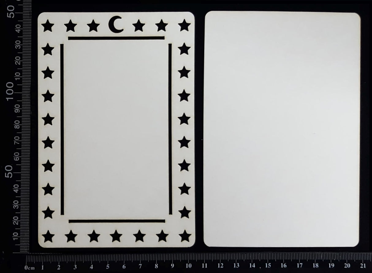 Tarot Card - A - Large - Layering Set - White Chipboard