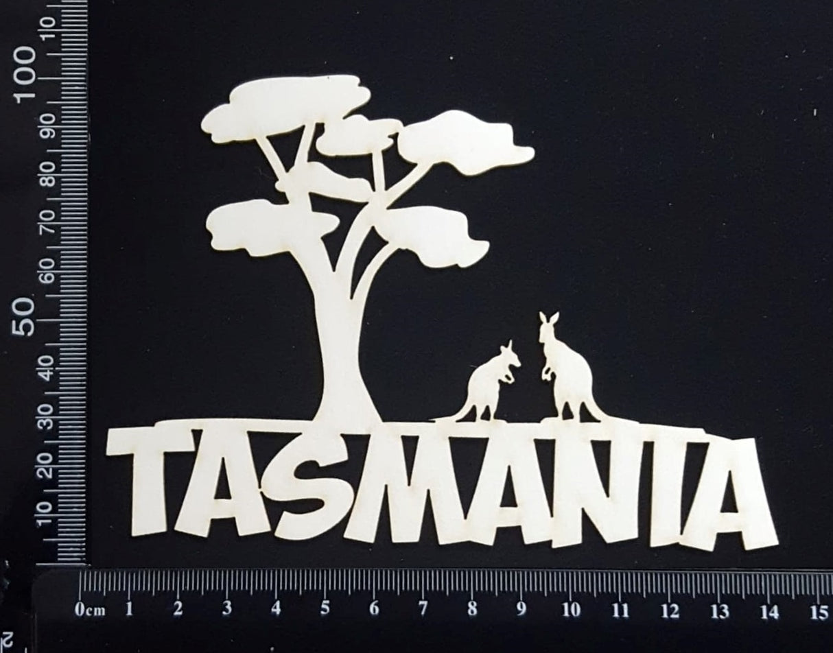 Tasmania - B - White Chipboard
