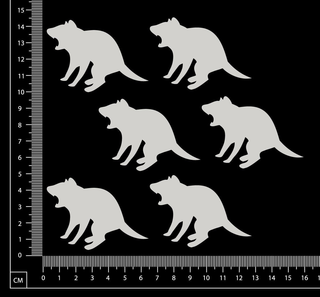 Tasmanian Devils - Set B - White Chipboard
