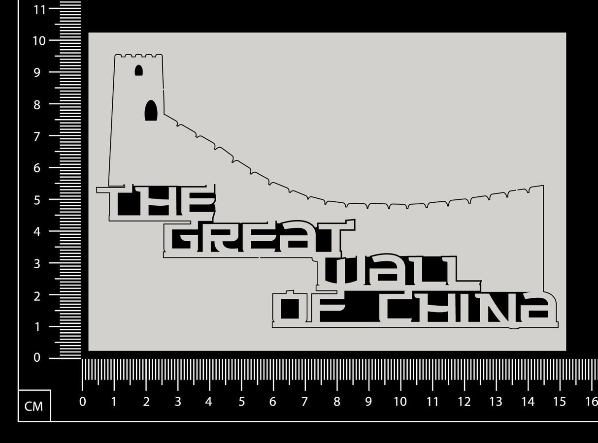The Great Wall of China - White Chipboard