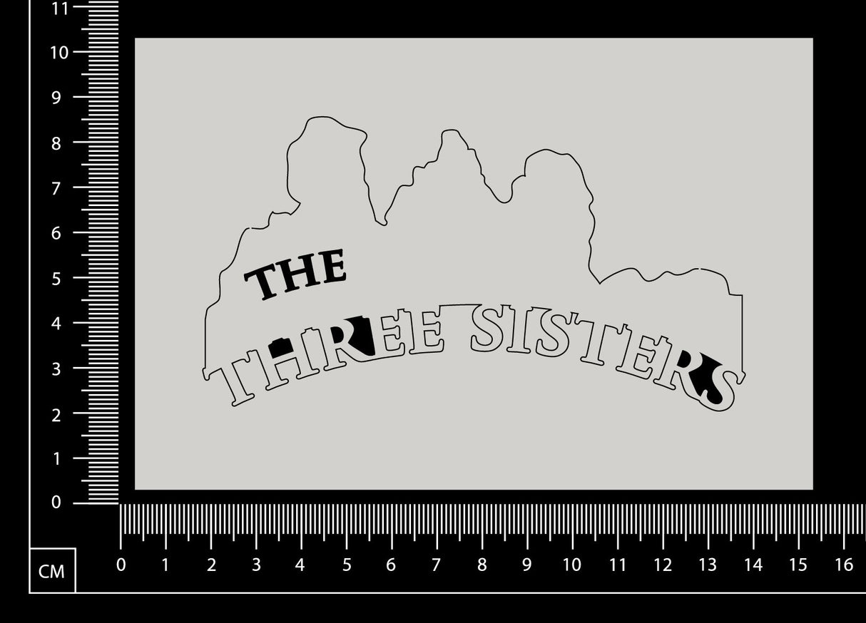 The Three Sisters - A - White Chipboard