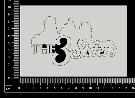 The Three Sisters - B - White Chipboard