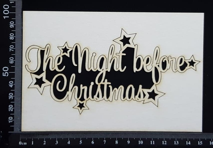 The Night Before Christmas - White Chipboard