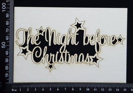 The Night Before Christmas - White Chipboard