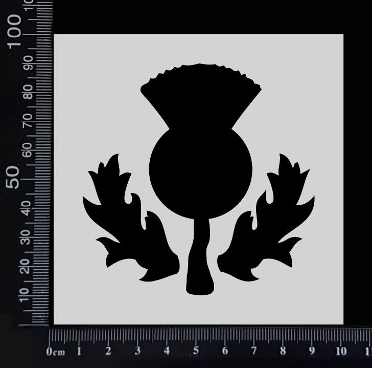 Thistle - Stencil - 100mm x 100mm