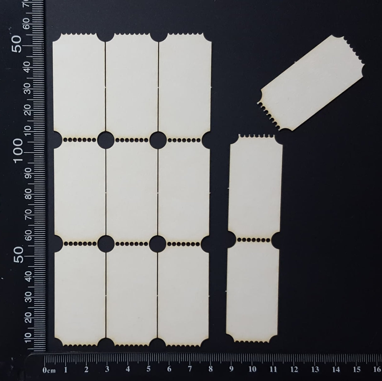 Tickets - White Chipboard