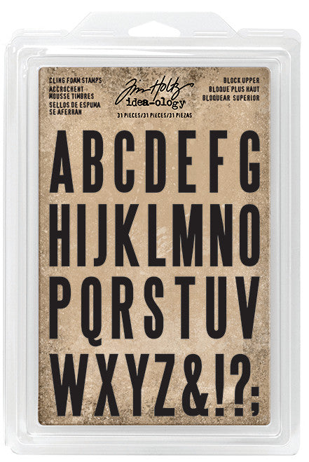 Tim Holtz - Alpha Stamps - Block Upper