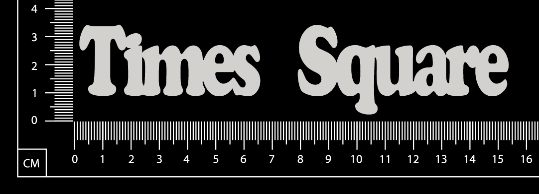 Times Square - White Chipboard