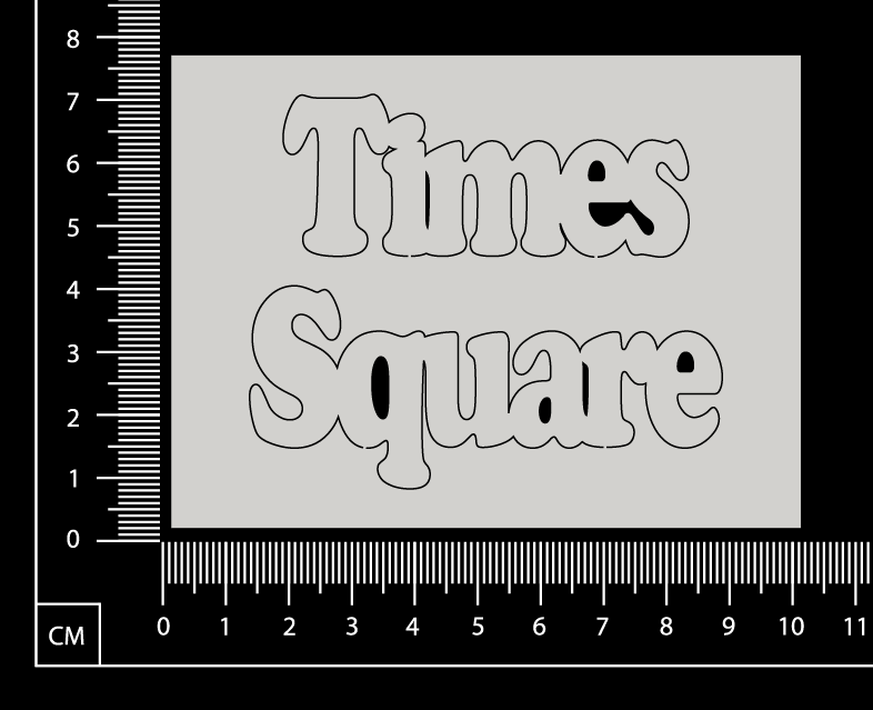 Times Square - White Chipboard