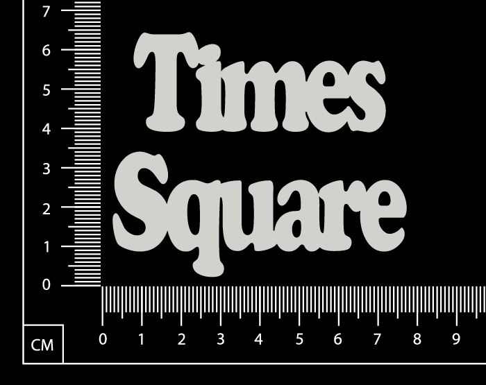 Times Square - White Chipboard