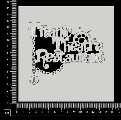 Titanic Theatre Restaurant - White Chipboard