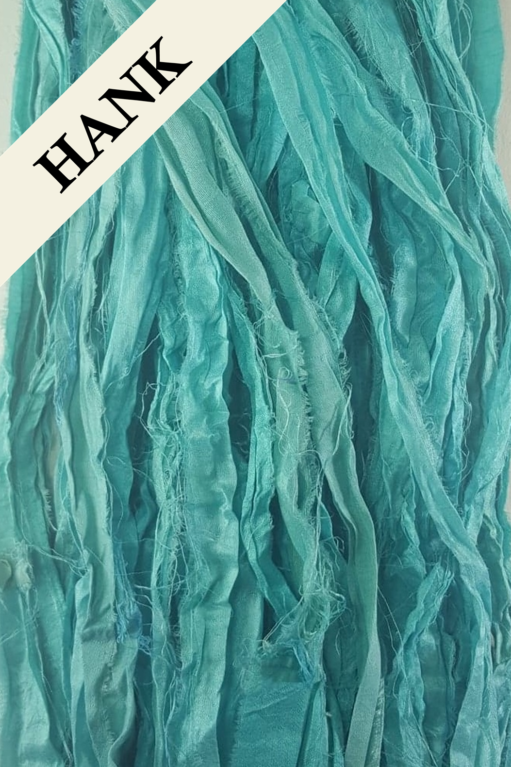 Reclaimed Sari Silk Ribbon - Tranquillity - Hank