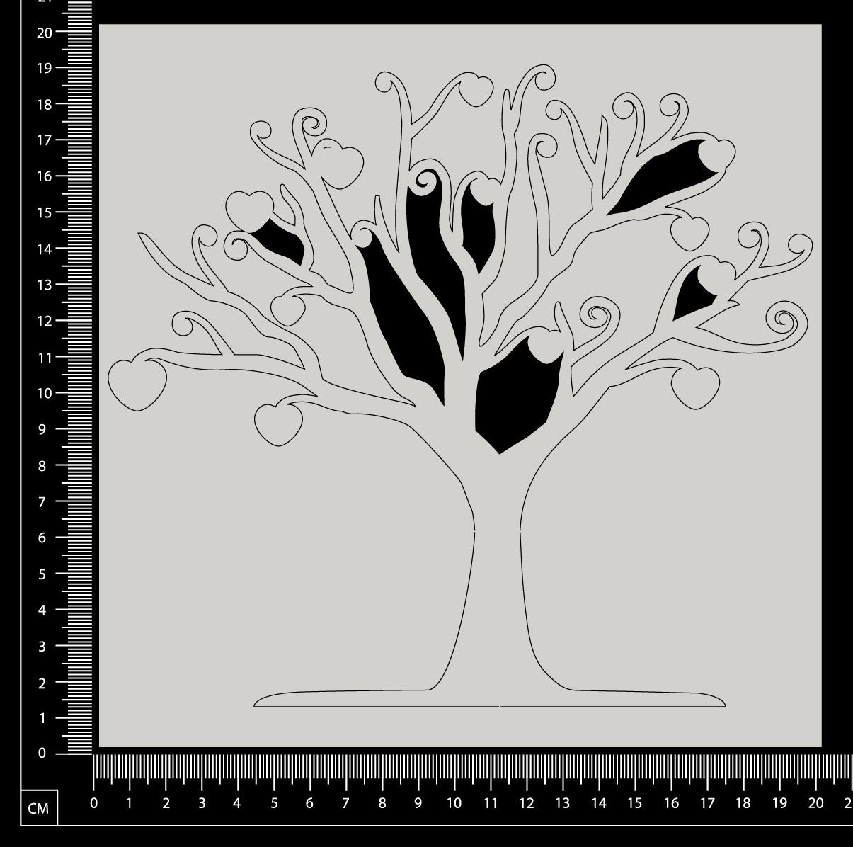 Tree - B - White Chipboard