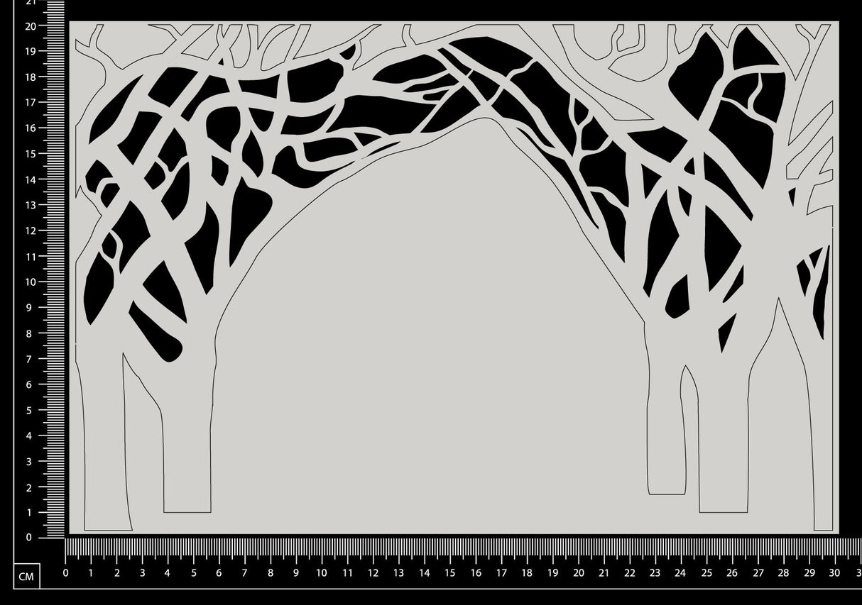 Tree Arch - Large - White Chipboard