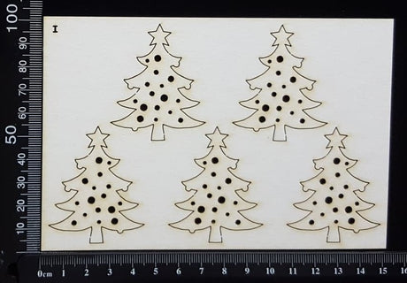Trees Set - I - White Chipboard