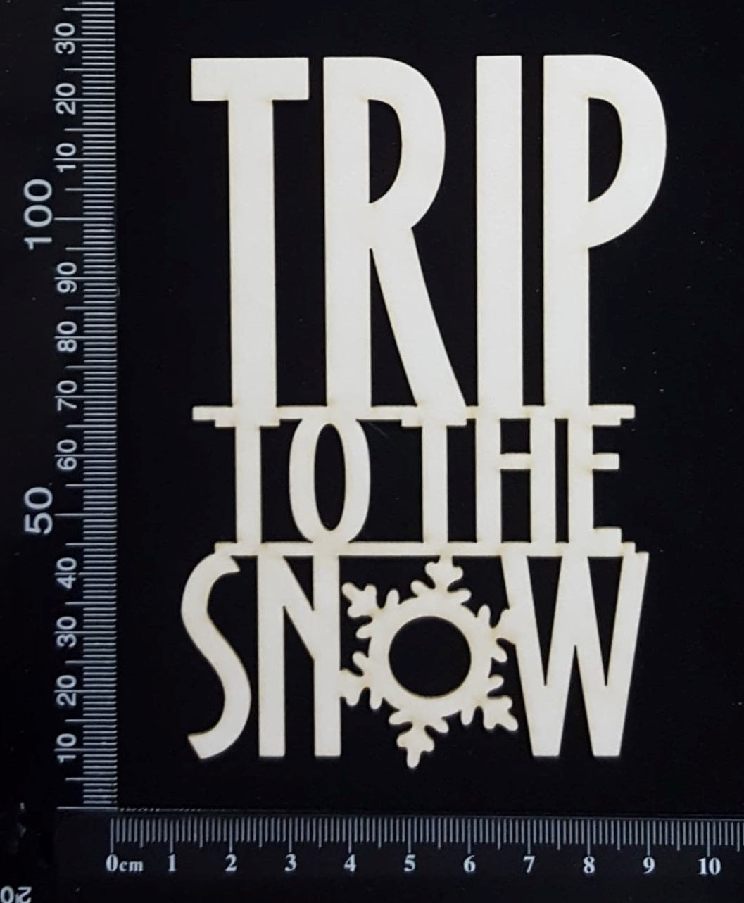 Trip to the Snow - White Chipboard