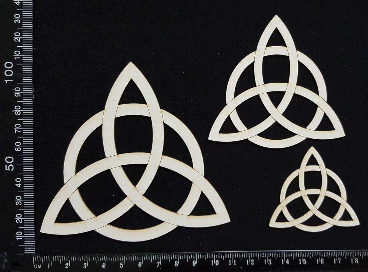 Triquetra Set - White Chipboard