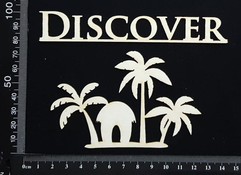 Tropical Scene - Discover - White Chipboard