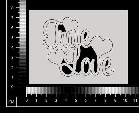 True Love - A - White Chipboard