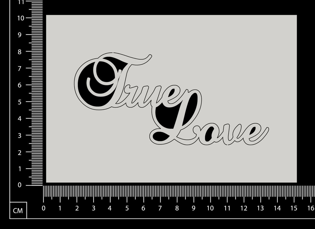 True Love - B - White Chipboard
