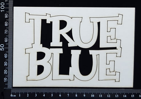 True Blue - White Chipboard